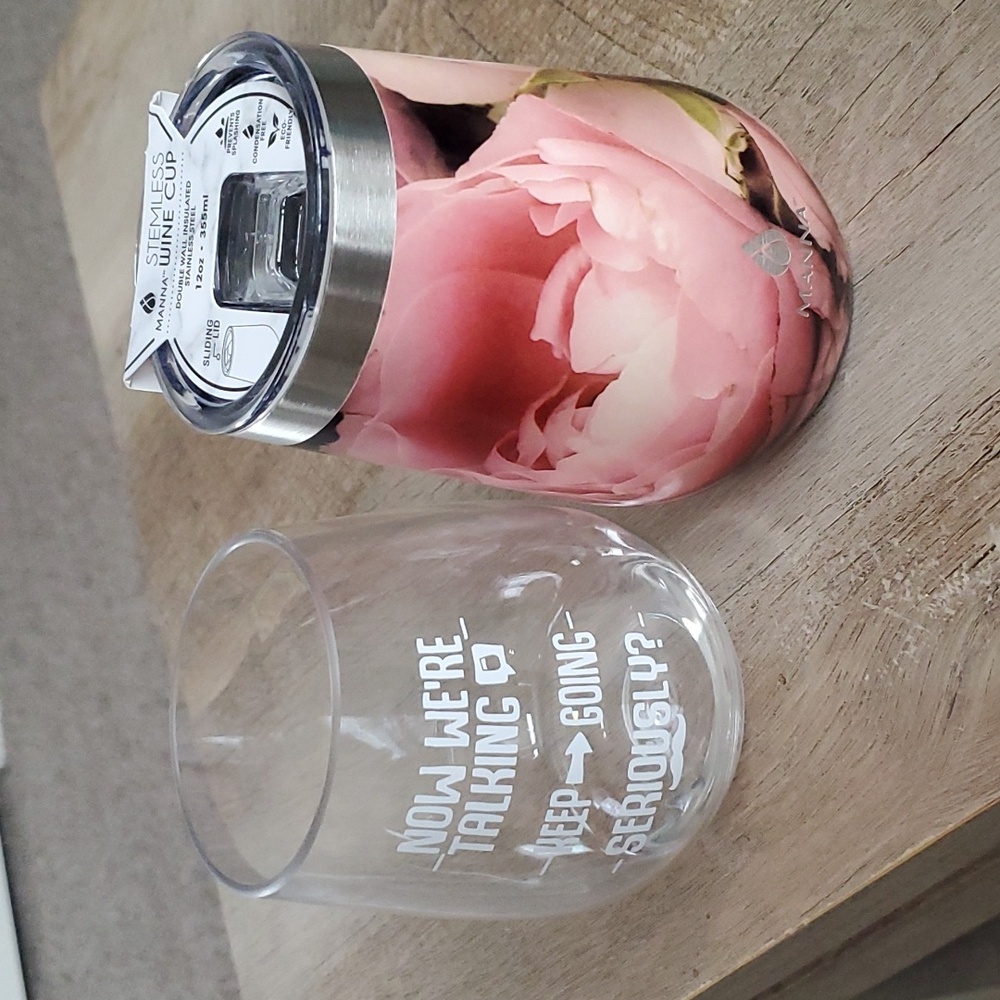 Manna Stemless Wine Cup ... and extra cup!